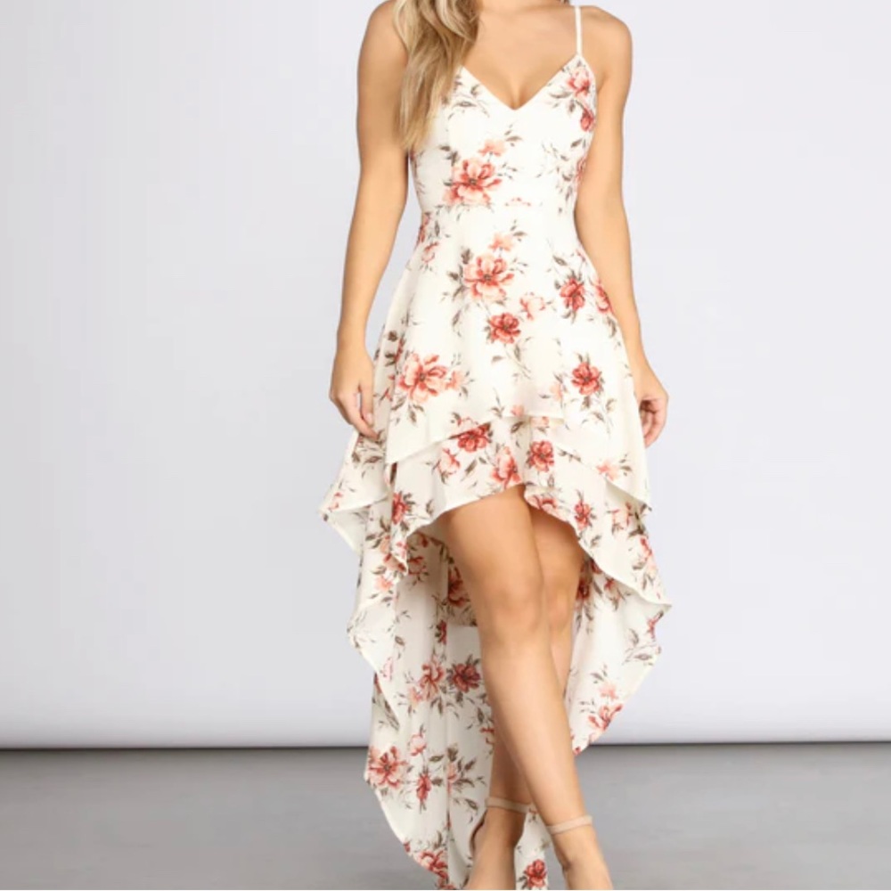 Floral Passion High Low Dress